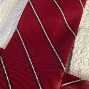 HD in Paris Red and Black Striped Tie
